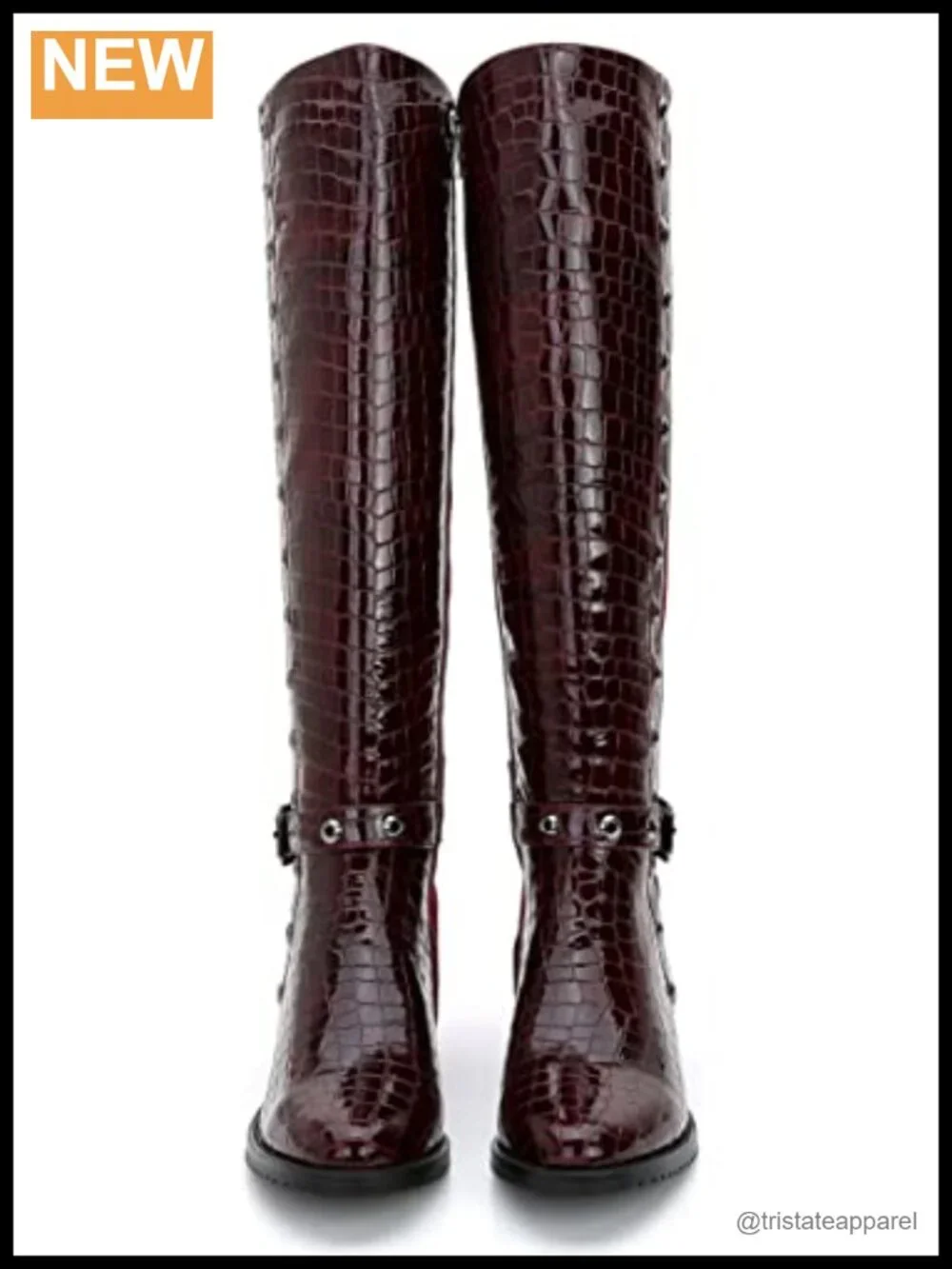 Faux Leather Knee-High Boots 2.25
